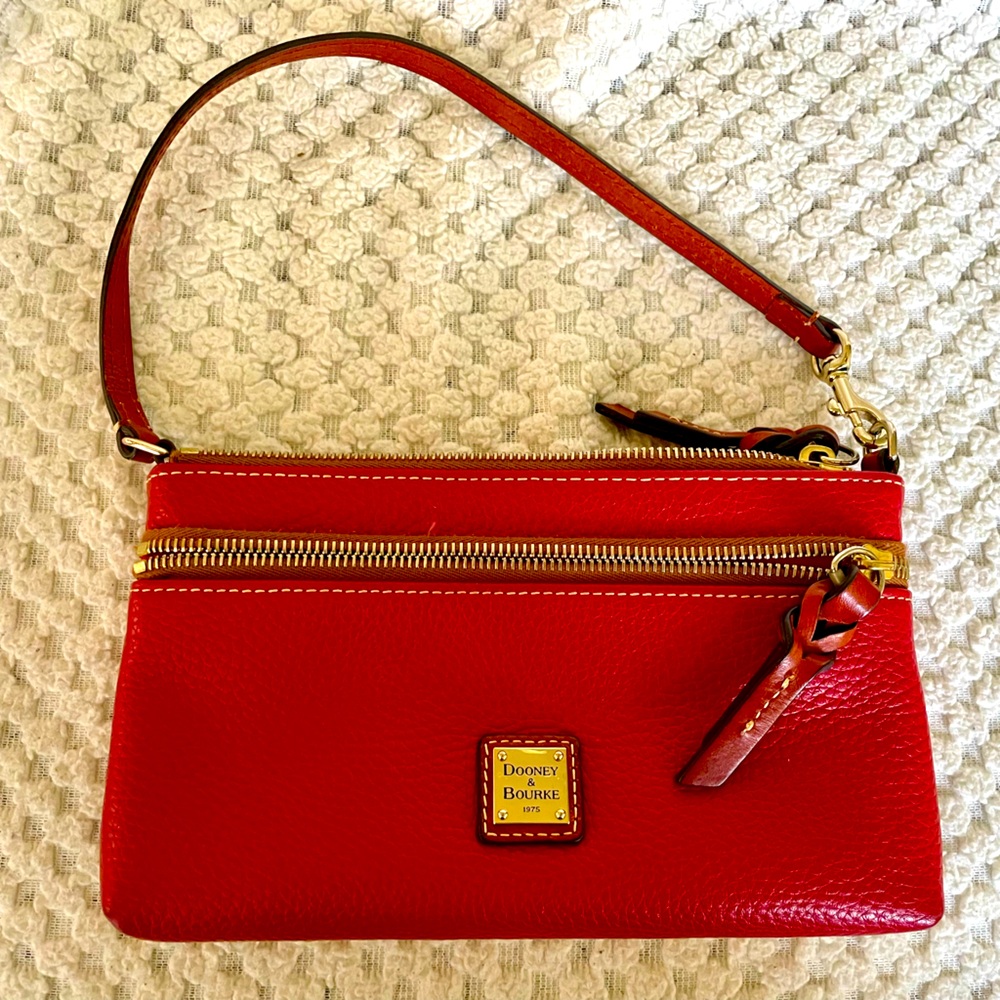 Dooney & Burke red wristlet